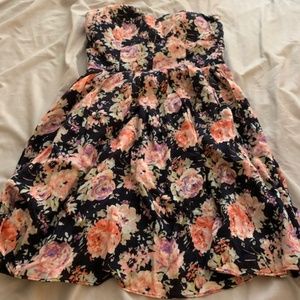 Blue and Pink Floral Aqua (Bloomingdales) Dress